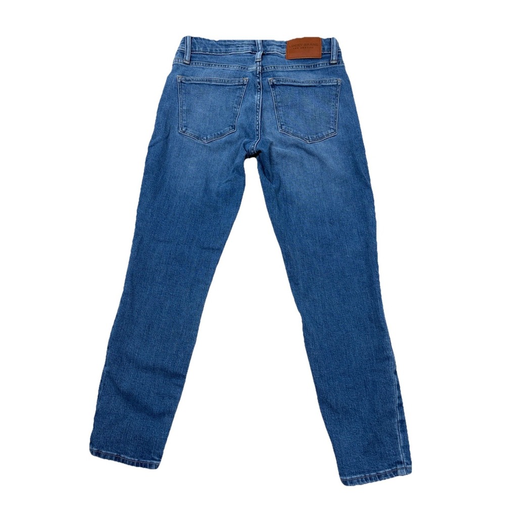 Lucky Brand Los Angeles Est 1990 Women Blue Jeans Size 4/27 Low Rise Crop Lolita - Picture 2 of 8